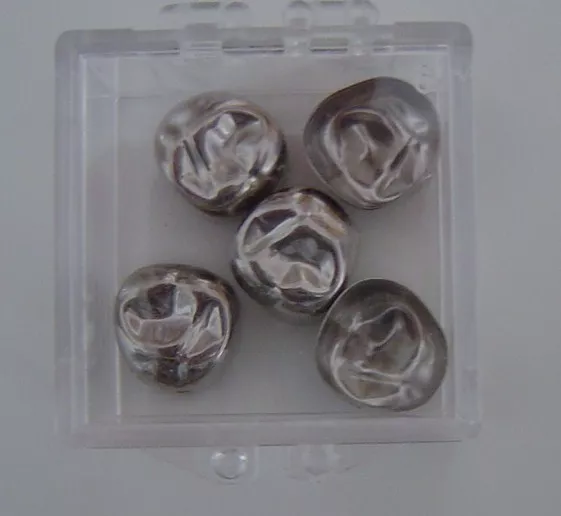 Stainless Steel Primary Molar Crowns, Refill Boxes of 5, All Sizes, FDA,ISO pkg.