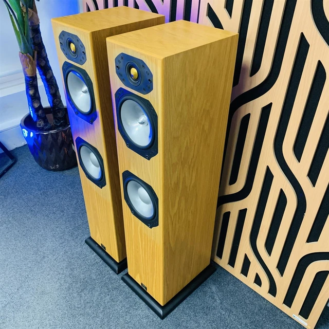 MONITOR AUDIO SILVER S6 Floor Standing Loud Speakers Oak (Pair) inc ...