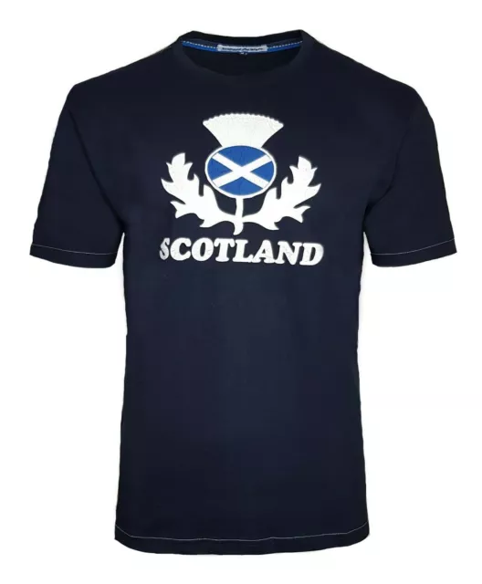 Scotland T Shirt Mens Small Scottish Flag Football Rugby Thistle