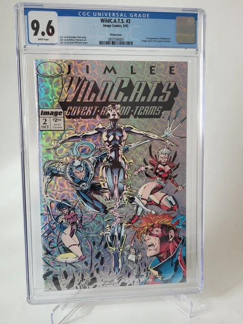 Wildcats #2 Cgc 9.6 Graded Image Comics 1St Wetworks! 1St Prism Cover! Coupon #0