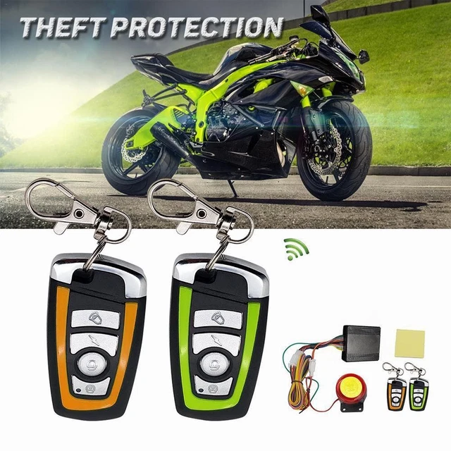 Système d&#39;alarme moto Télécommande Sécurité antivol Kit antivol