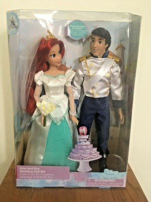 Disney Ariel And Eric Wedding Doll Set, The Little Mermaid, Brand New In Box New 10
