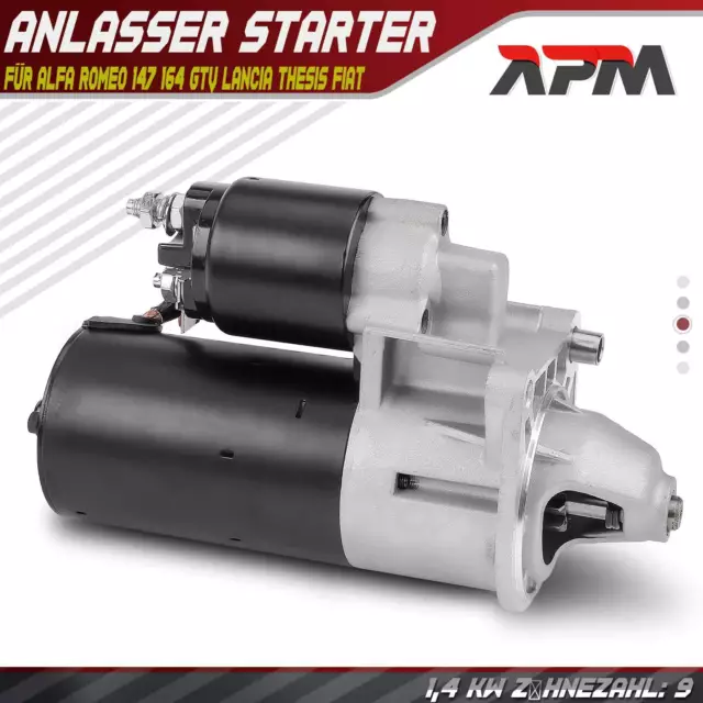 Anlasser Starter 1,4 KW für Alfa Romeo 147 155 164 166 GTV Lancia Thesis Fiat