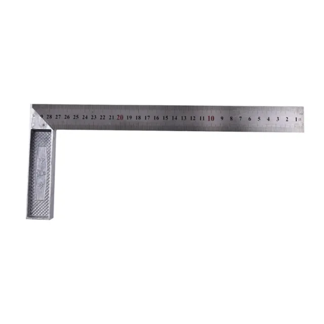 1x Stainless Steel 15x30cm 90 Degree Angle Metric Try Mitre Square Ruler Sca ZY