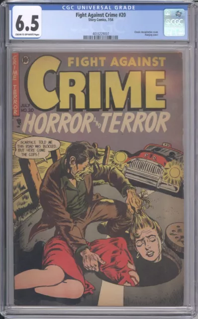 FIGHT AGAINST CRIME 20 CGC 6.5 - 4033229007 - Incredible PCH Decapitation Cover!