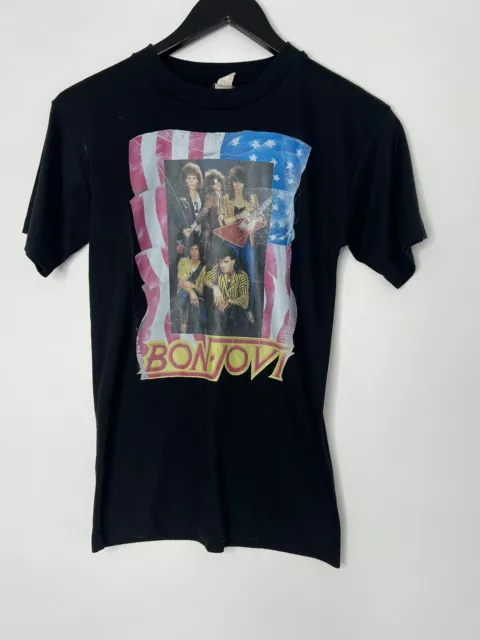 Vintage 80s 90s Jon Bon Jovi Band T-shirt Single Stitch Rock Music