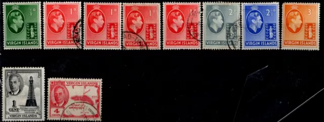 George VI Virgin Islands Stamp Selection CV £41 Lot 816