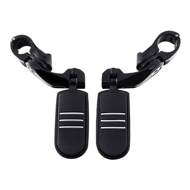 Pinces De Fixation Pour Repose-pieds Moto - Chrome - Pour