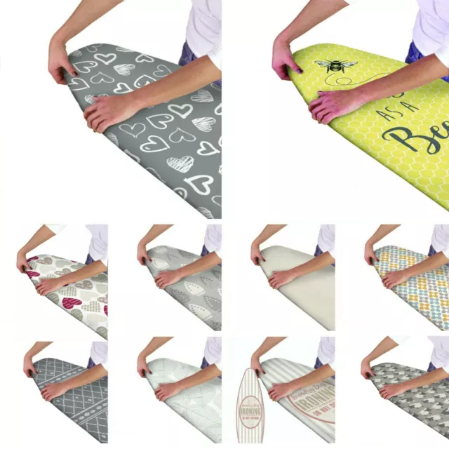 Ironing Board Cover Elasticated Easy Fit Double Layer Heat Reflective Backing