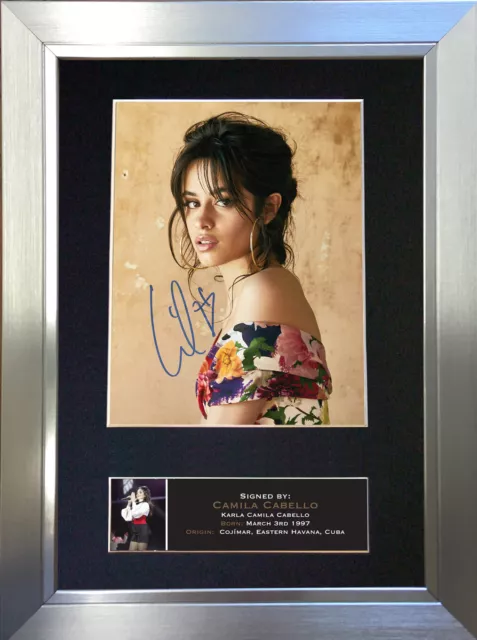 CAMILA CABELLO Signed Mounted Reproduction Autograph Photo Prints A4 698 2