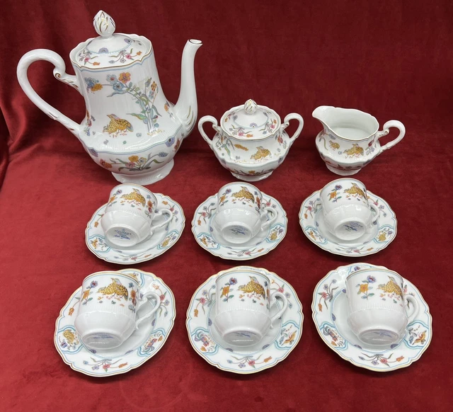 LIMOGES HAVILAND AUX Cailles Coffee Tea Set Service A Cafe The