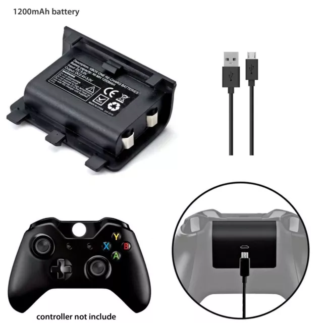 Battery Pack For Xbox One / One S / One X /Elite Controller Rechargeable