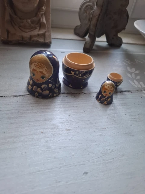 Lot de 5 poupées gigognes russes (anciennes) - Collection