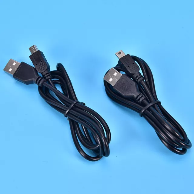 1m Long MINI USB Cable Sync & Charge Lead Type A to 5 Pin B Phone Charger L-il 3