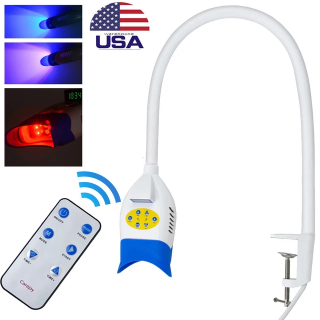 Nueva lámpara blanqueadora dental LED blanqueadora blanqueadora con control remoto 3 colores luz A