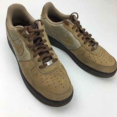 Nike Air Force 1 Premium Men's Shoes Size 12 Tweed Brown 315180-223