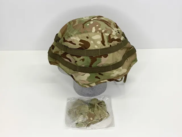 MTP Helmet Cover & Cam Strips. New. British Army Surplus. Various Sizes.