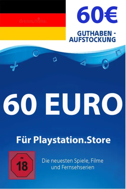 60 Euro PSN Card DE - Playstation Network Guthaben 60€ Digital Code - nur DE