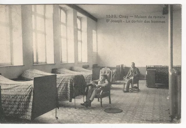CARTE POSTALE ANCIENNE - BELGIQUE- CINEY- 1919 - Maison de retraites