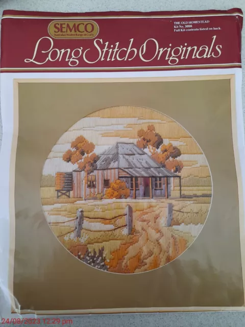 Semco Long Stitch Originals Kit No 3098 The Old Homestead Fully Intact