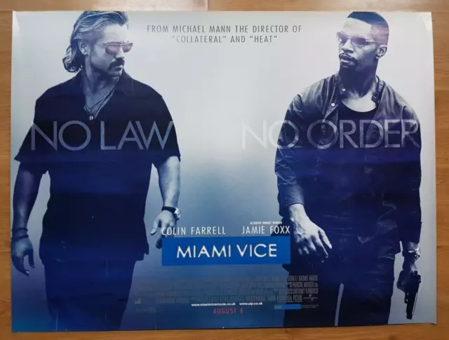 MIAMI VICE (2006) Original Quad Cinema Poster MICHAEL MANN