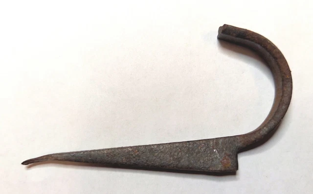Antique Wrought Iron Pipe Hook