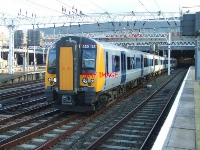 PHOTO CLASS 350 4-Car Emu No 350 113 Leaving Euston On A Milton Keynes ...