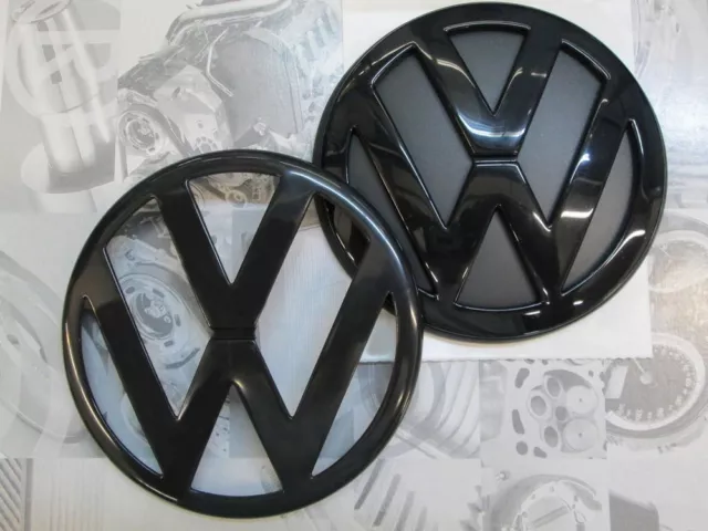VW Zeichen Schwarz Vorne Tiguan 2 AD1 ACC foliert Emblem R-Line Allspace  4Motion