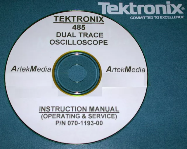 Tektronix Tek 485 Oscilloscope,Manual, Operating & Service with schematics