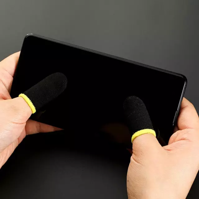 Guantes para dedos de pantalla sin costuras para juegos móviles manga pulgar Q3T4