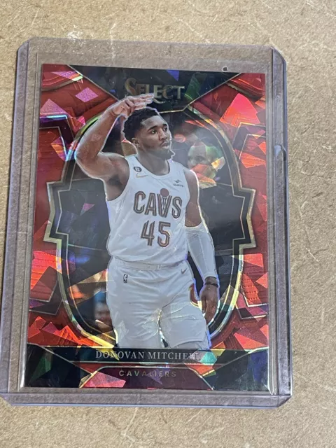 DONOVAN MITCHELL 2022-23 Select Concourse Red Cracked Ice Prizm #31 ...
