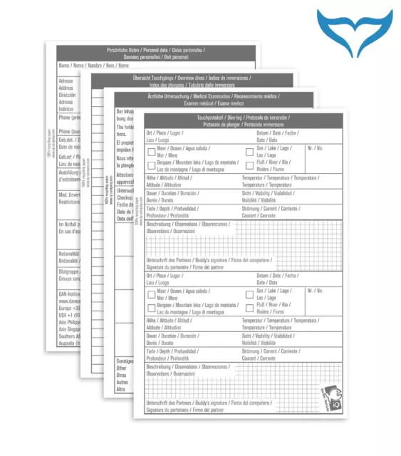 iQ Logbuch Einlagen M 1 TG Logbucheinlagen Logbook Refill Lochung 6 Company Neu