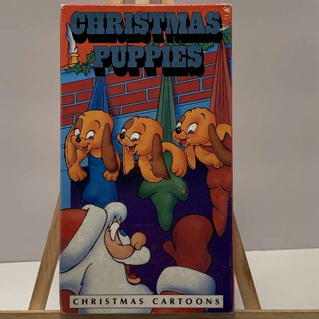NEW SEALED CHRISTMAS Puppies VHS Movie VCR Video Tape Cartoon DEC Made