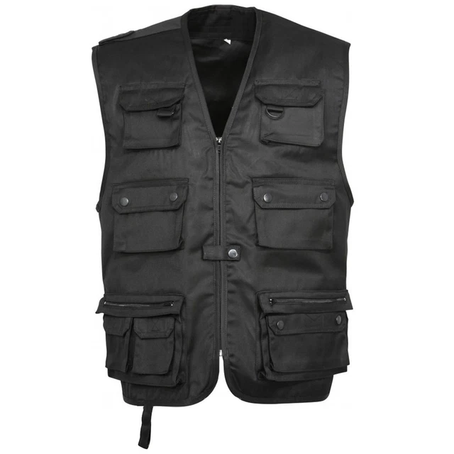 Gilet Sans Manches Multi-poches Style Reporter - Taille L - Camouflage/cotton - Neuf Avec étiquettes