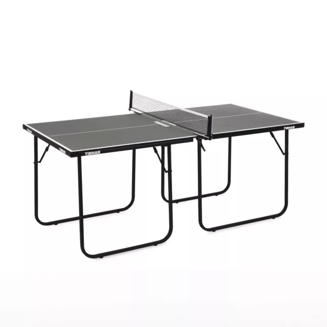 Tischtennisplatte Mini | Tibhar Midi-Tisch u Netz | 174x87x76 | 12mm | klappbar