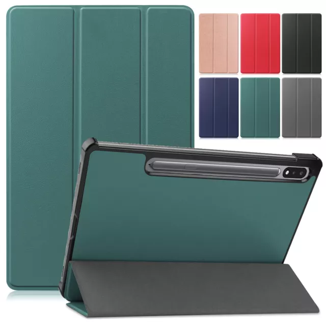 For Samsung Galaxy Tab S9 11" 2023 Slim Leather Tri-Fold Stand Smart Case Cover