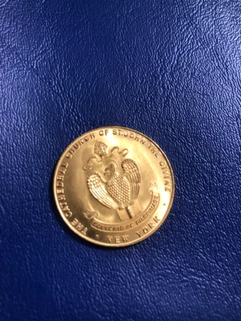 The Cathedral Church Of St. John The Divine New York Coin Medal w/free ship