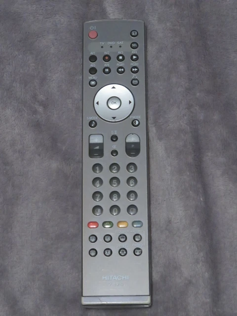 Télécommande Hitachi Originale CLE-966A Pour TV - Occasion, Fonctionnelle - Usée