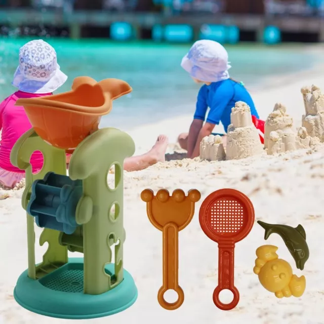 INTERACTIVE DIGGING SAND Kit Sand Toys Set Beach Sandglass Shovel Rake ...