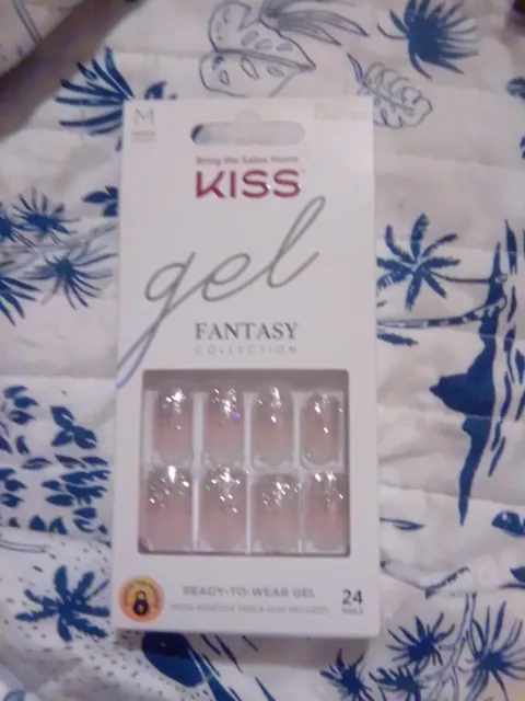 Gel Fantasy Ready-to-Wear Press-On/Glue-On Gel Nails, Style “I Feel You”,