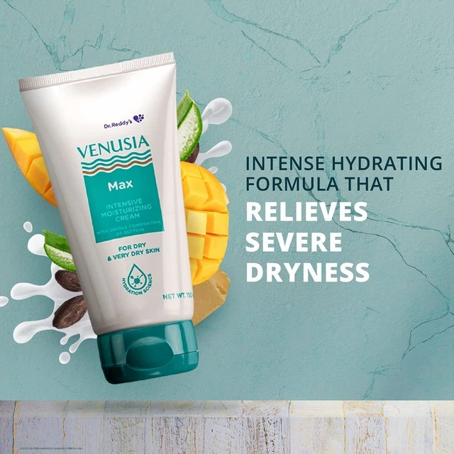 Crema hidratante intensiva Dr.Reddy's Venusia Max para pieles secas y muy secas 150 g