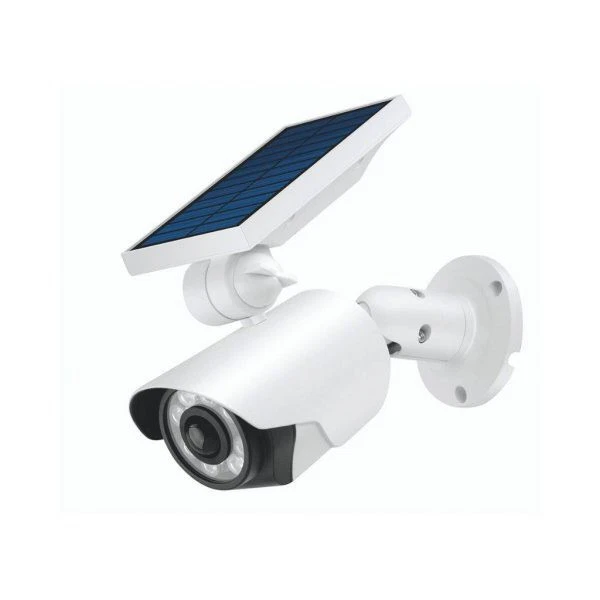Caméra Factice Solaire Avec Détecteur De Mouvement – Fausse Caméra Réaliste Avec Flash LED