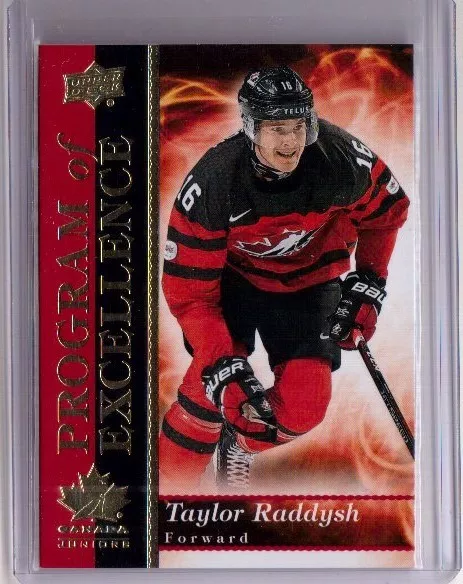 TAYLOR RADDYSH 18/19 Team Canada Juniors Rookie Program of Excellence #POE-12