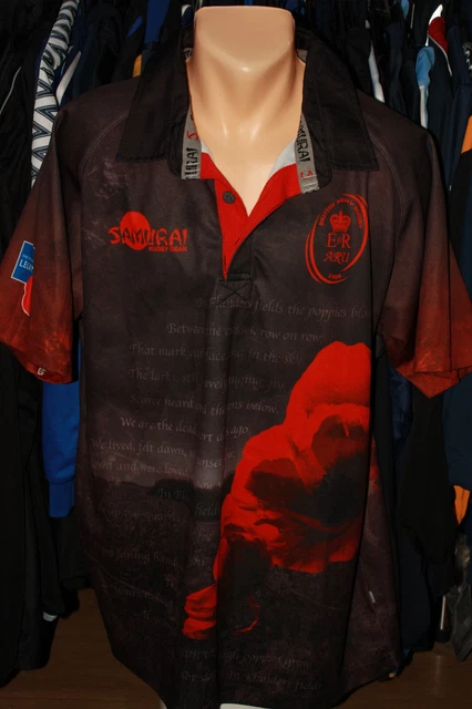 British Militare Unione Rugby Samurai Luce Maglia Kit Top Misura L