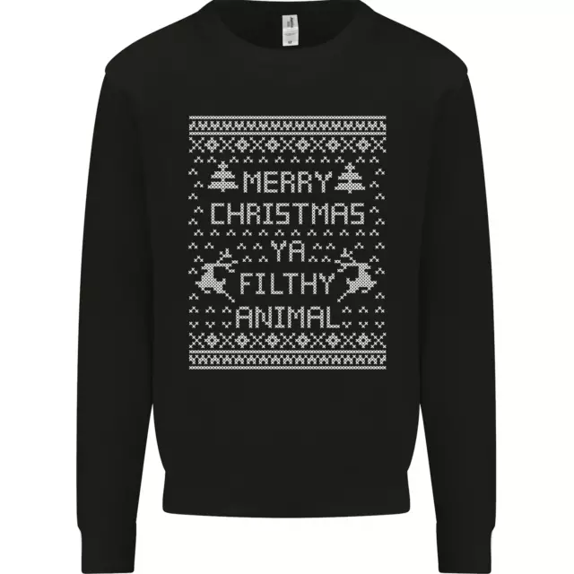 Merry Christmas Ya Filthy Animal Mens Sweatshirt Jumper