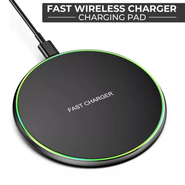 Fast Wireless Charger Charging Pad For Universal Apple iPhone 15 & Samsung