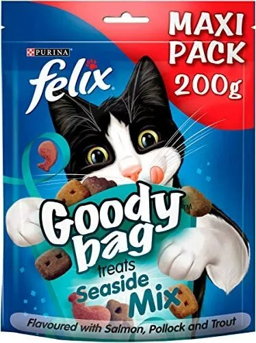 UK Felix Goody Bag Cat Treats Seaside Mix 200g Pack Of 5 Share More High Qualit