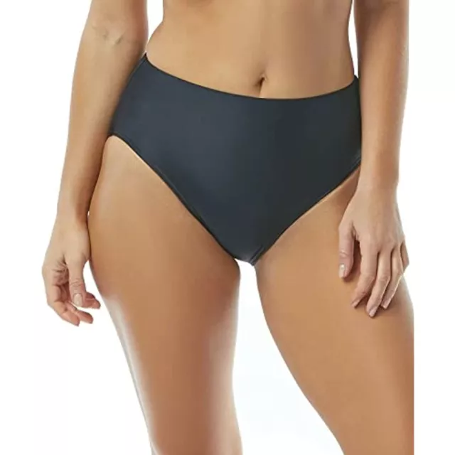 MSRP $62 Contours by Coco Reef Women's Onyx HIGH Waist Bottom Black Size XL