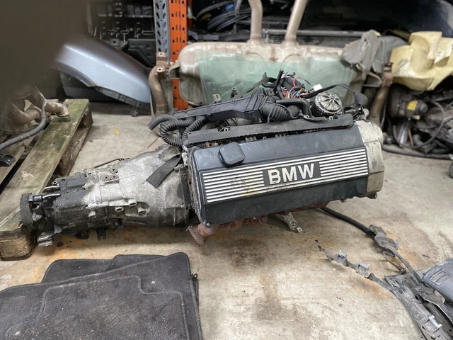 BMW M50B25 SINGLE Vanos Engine and Gearbox E30 E34 E36 £995.00 ...