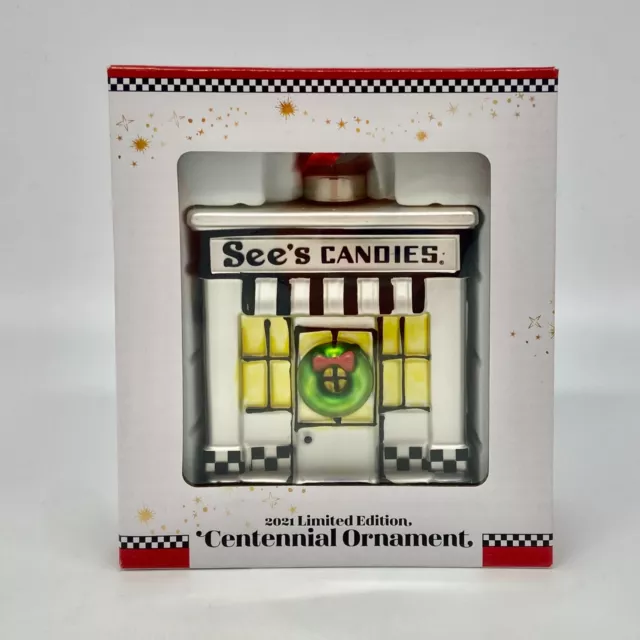 See's Candies Centennial Ornament 2021 Limited Edition - NEW